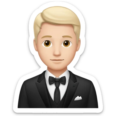 traje de gala primer plano hombre sticker