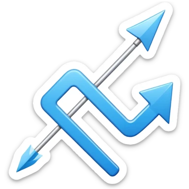 gráfico de ventas color azul sticker