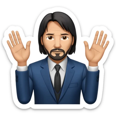 John wick zeigt 67 mit den Händen  sticker