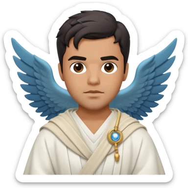 Sean Teale as the Doctor named Tristan in an odyssey-themed setting sticker