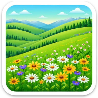 Meadow sticker