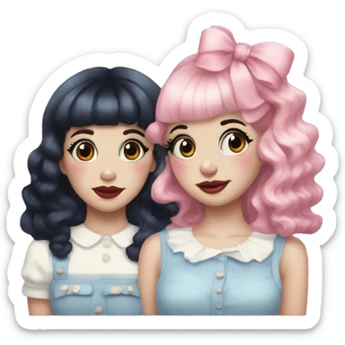 Melanie Martinez y lana del rey  sticker