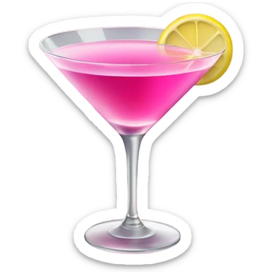 Pink martini drink sticker