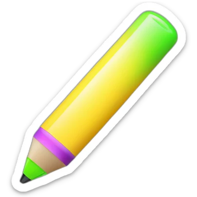 blunt short highlighter pen icon sticker