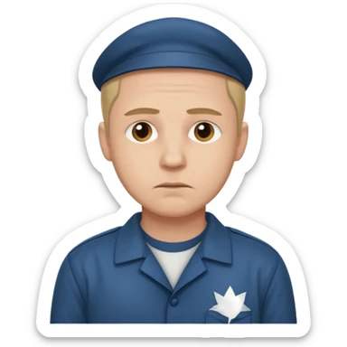 prison whit guys sticker