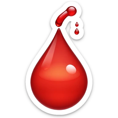 drop red stock market emoji sticker