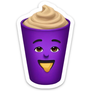 purple hummus sticker