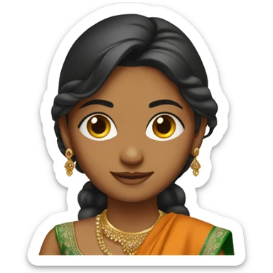 Indian girl in lehenga sticker