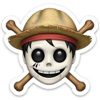Jolly Roger of luffy sticker
