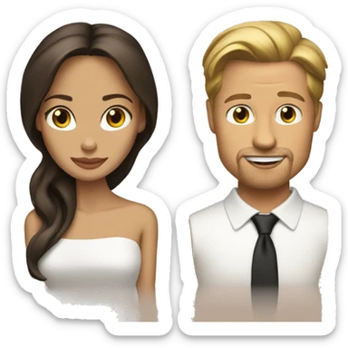 Brad and Angelina sticker