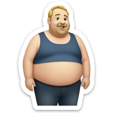 fat man sticker