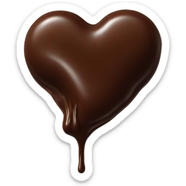 Heart melting sticker