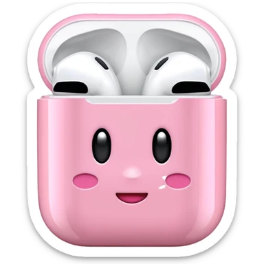 Kirby Airpods sticker