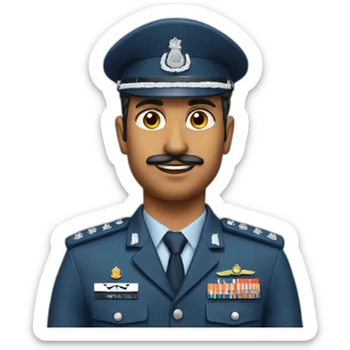 Indian air force officer sticker