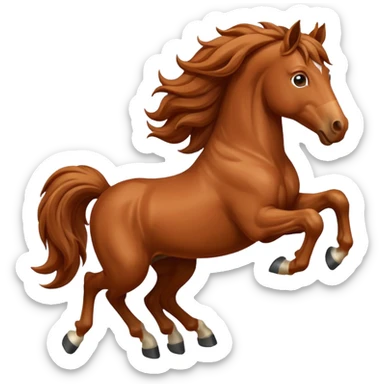 Horse jumping  sticker