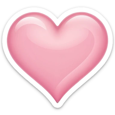 Light Pink Heart Shaped Wave sticker