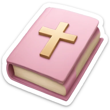 Pastel pink Bible  sticker