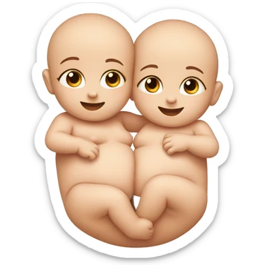 Twin baby’s in belly sticker