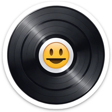 Record album sticker