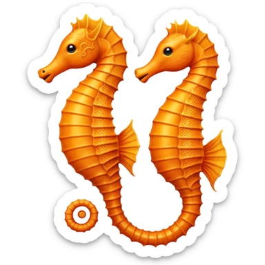 The seahorse emoji sticker