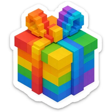 Rainbow gift sticker