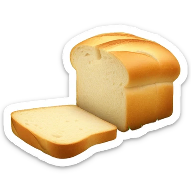 slice of bread in grass sticker