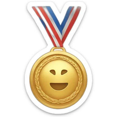Gold 1st place medal sticker