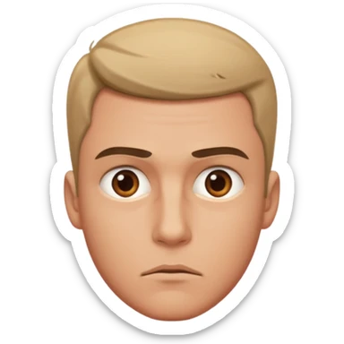 I want the the guy emoji but have his eyes  looking up sticker