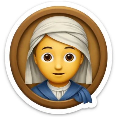 famous painting sticker