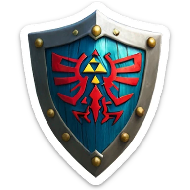 Link's shield from the legend of zelda. Hero of time shield sticker