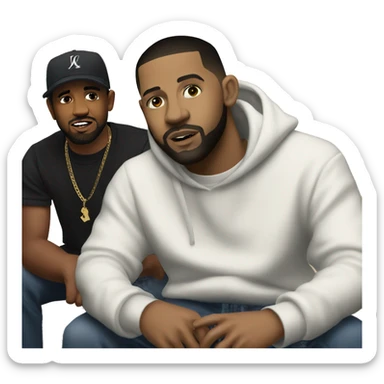 Kendrick lamar with drake sticker