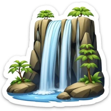 water falls sticker