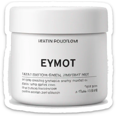 hydrating cream pot with label sticker