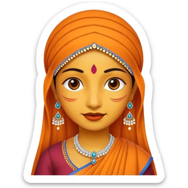 India woman sticker