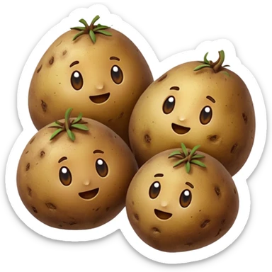 three potatoes sticker