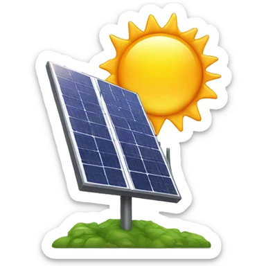 Solar panel sticker