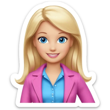 barbie girl different sticker