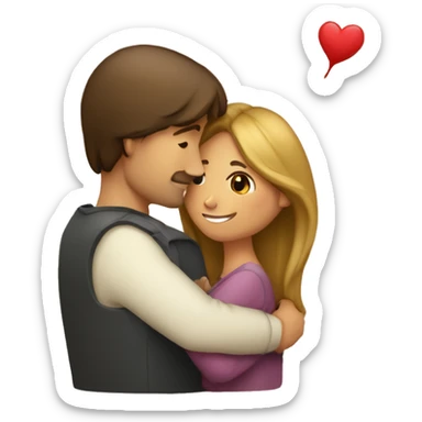 Corazon lleno de amor de un hombre y una mujer sticker