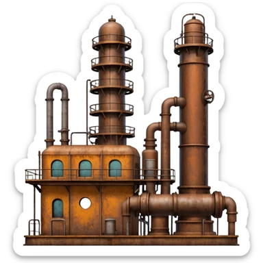 oil pumping station sticker