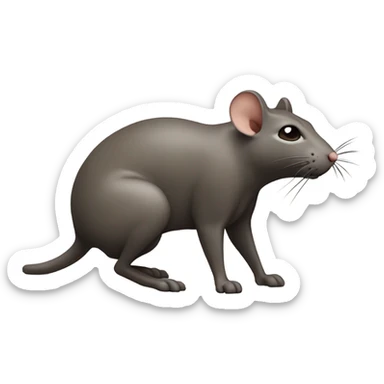 tony soprano chasing a rat sticker