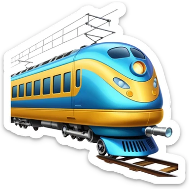 Make a train race sticker