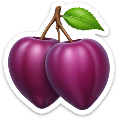 Plum sticker