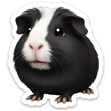 Black guinea pig sticker