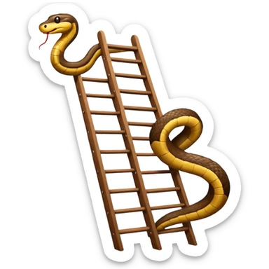 snake on a ladder sticker