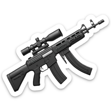 émoji avec écrit "libérez Fazer" fusil d'assaut sticker