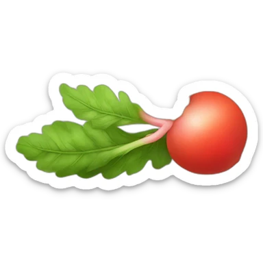 Radish chamomile sticker