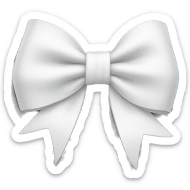 white bow sticker