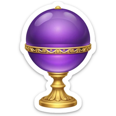 Orb of Command — purple sphere + golden ring sticker