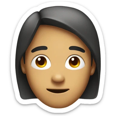 Cute Alpha face in toast  sticker