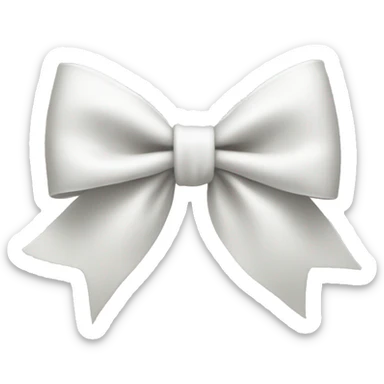 white bow sticker